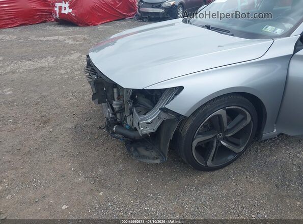 1HGCV1F33KA172592 2019 HONDA ACCORD Gray Դիմացի տեսք