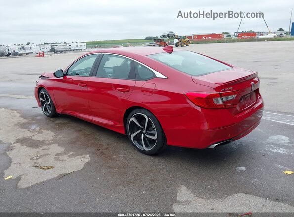 1HGCV1F33LA022337 2020 HONDA ACCORD Red Rear left