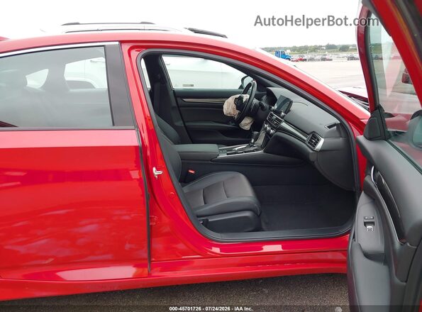 1HGCV1F33LA022337 2020 HONDA ACCORD Red Front interior view