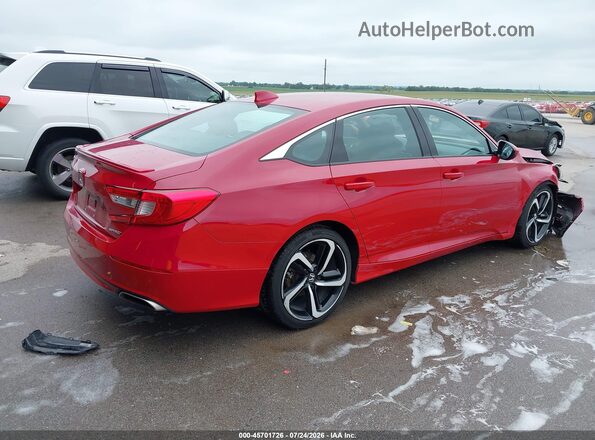 1HGCV1F33LA022337 2020 HONDA ACCORD Red Rear right
