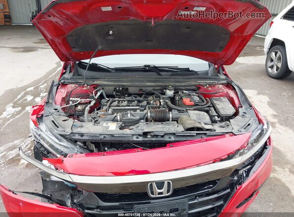 1HGCV1F33LA022337 2020 HONDA ACCORD Red Rear view