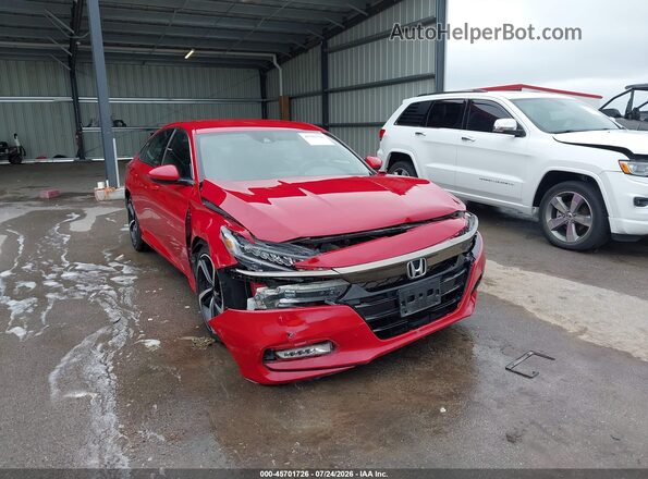 1HGCV1F33LA022337 2020 HONDA ACCORD Red Front view