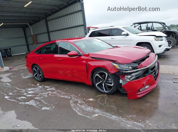 1HGCV1F33LA022337 2020 HONDA ACCORD Red Rear interior view