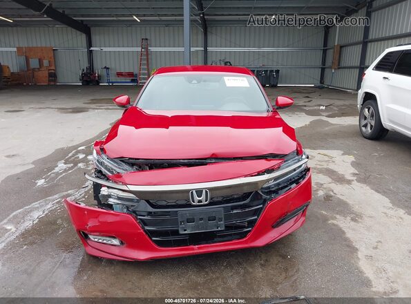 1HGCV1F33LA022337 2020 HONDA ACCORD Red Instrument cluster view