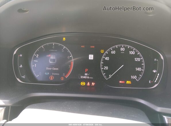 1HGCV1F33LA076754 2020 HONDA ACCORD White Widok tylnych siedzeń