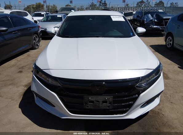 1HGCV1F33LA076754 2020 HONDA ACCORD White Widok zestawu wskaźników