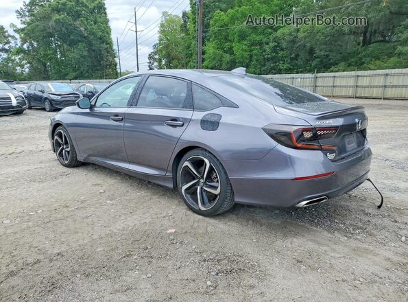 1HGCV1F33LA146544 2020 HONDA ACCORD Gray Задня ліва чверть