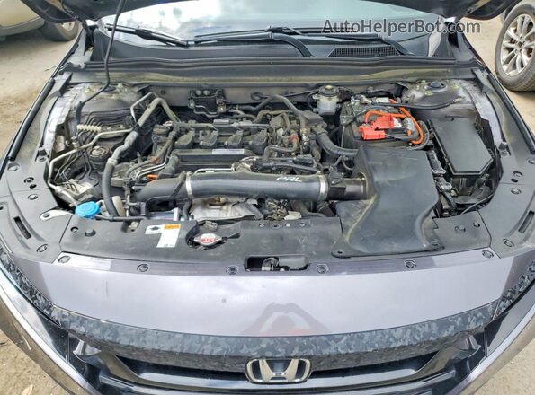 1HGCV1F33LA146544 2020 HONDA ACCORD Gray Вид задньої частини салону
