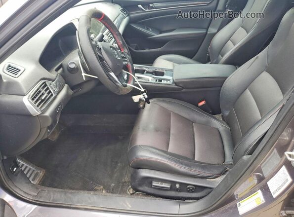 1HGCV1F33LA146544 2020 HONDA ACCORD Gray Вид салону спереду