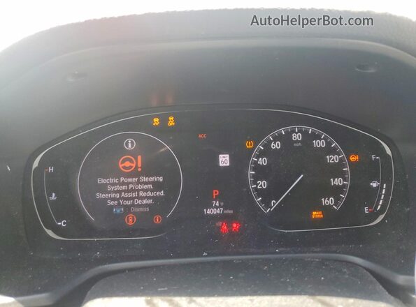 1HGCV1F33LA147998 2020 HONDA ACCORD Gray Instrument cluster view