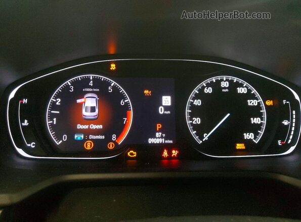 1HGCV1F33MA002008 2021 HONDA ACCORD White Widok zestawu wskaźników
