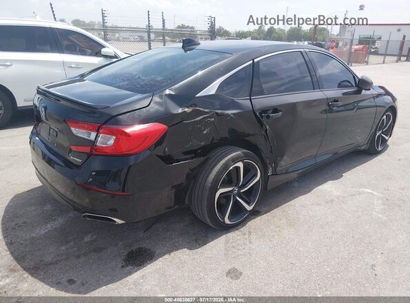 1HGCV1F33MA016247 2021 HONDA ACCORD Черный Задняя правая четверть