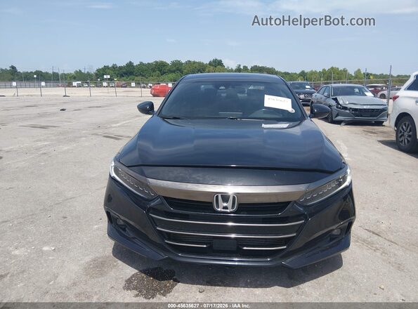 1HGCV1F33MA016247 2021 HONDA ACCORD Черный Вид щитка приборов