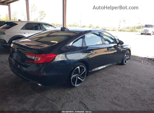 1HGCV1F33MA086573 2021 HONDA ACCORD Black Trasero derecho