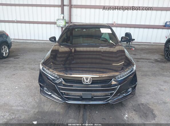 1HGCV1F33MA086573 2021 HONDA ACCORD Black Vista del cuadro de instrumentos
