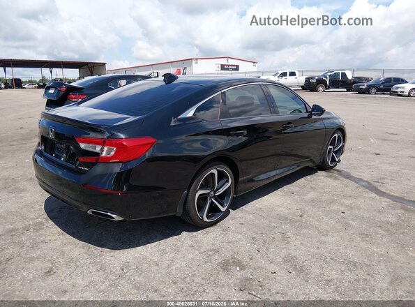 1HGCV1F33MA093393 2021 HONDA ACCORD Black Tył prawy