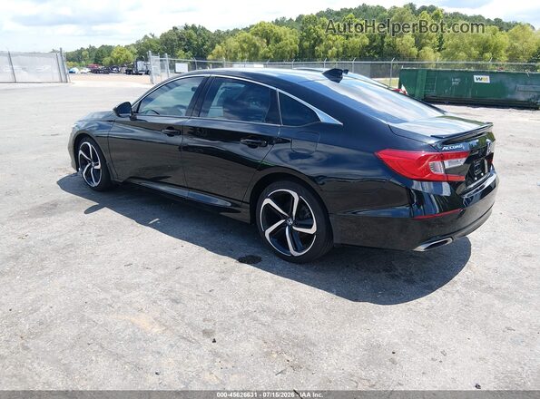 1HGCV1F33MA093393 2021 HONDA ACCORD Black Tył lewy