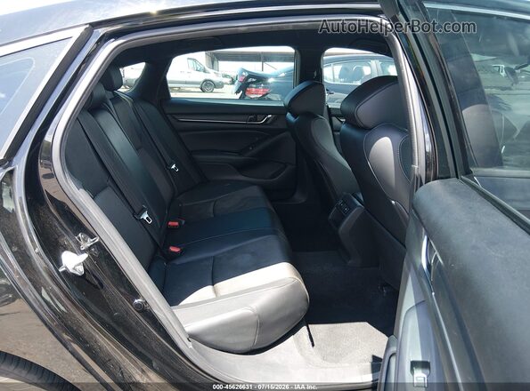 1HGCV1F33MA093393 2021 HONDA ACCORD Black Widok naklejki z numerem VIN
