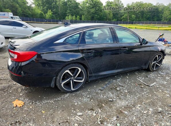 1HGCV1F33MA106823 2021 HONDA ACCORD Black Հետևի աջ