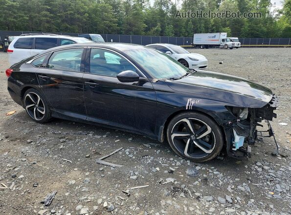 1HGCV1F33MA106823 2021 HONDA ACCORD Black Առջևի աջ