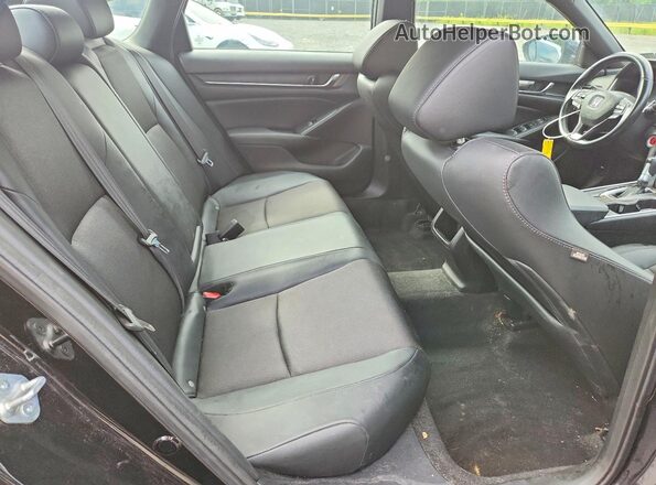 1HGCV1F33MA106823 2021 HONDA ACCORD Black Հետևի նստատեղերի տեսք