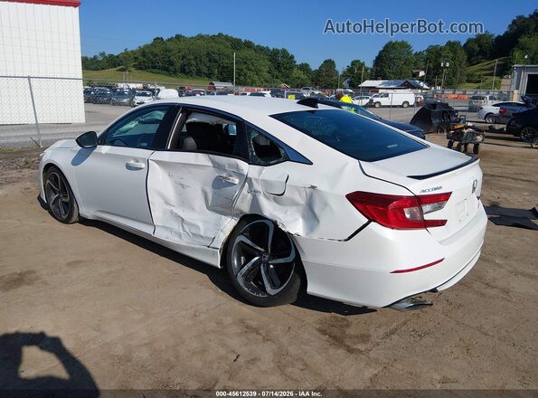 1HGCV1F33MA124416 2021 HONDA ACCORD White Trasero izquierdo
