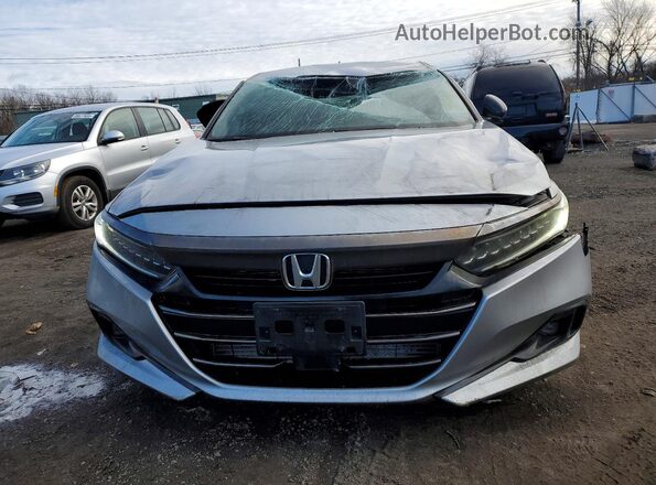 1HGCV1F33NA043983 2022 HONDA ACCORD Серебряный Вид спереди