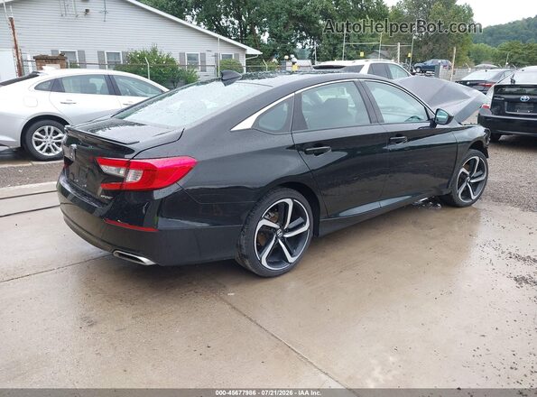1HGCV1F33NA117645 2022 HONDA ACCORD Черный Задняя правая четверть