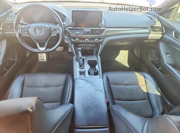 1HGCV1F34JA125747 2018 HONDA ACCORD Blue Вид панелі приладів
