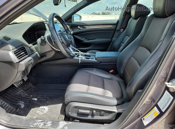 1HGCV1F34JA155721 2018 HONDA ACCORD Gray Vista interior delantera