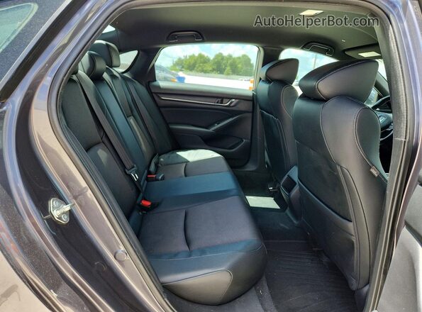 1HGCV1F34JA155721 2018 HONDA ACCORD Gray Vista de los asientos traseros
