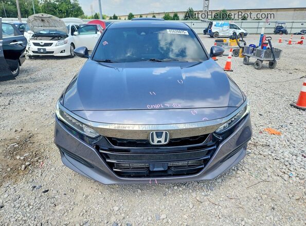 1HGCV1F34JA178982 2018 HONDA ACCORD Gray წინა ხედი