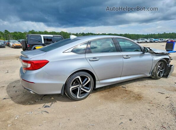 1HGCV1F34JA238730 2018 HONDA ACCORD Серебряный Задняя правая четверть