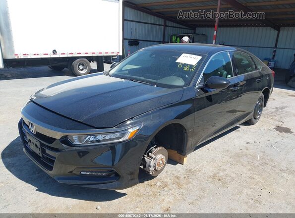1HGCV1F34JA248898 2018 HONDA ACCORD Black წინა ხედი