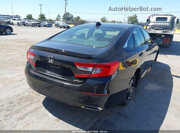 1HGCV1F34JA248898 2018 HONDA ACCORD Black უკანა მარჯვენა