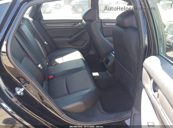 1HGCV1F34JA248898 2018 HONDA ACCORD Black VIN კოდის სტიკერის ხედი