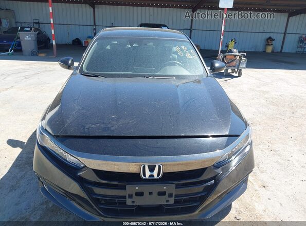 1HGCV1F34JA248898 2018 HONDA ACCORD Black ხელსაწყოთა პანელის ხედი