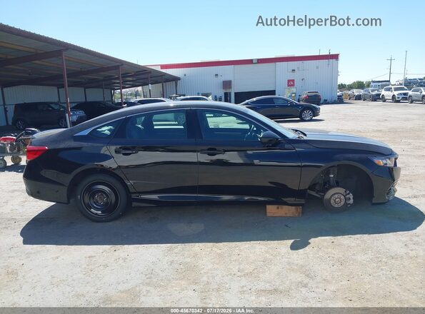 1HGCV1F34JA248898 2018 HONDA ACCORD Black უკანა სალონის ხედი