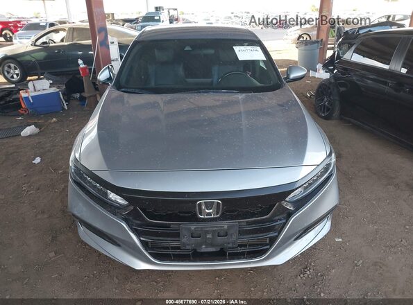 1HGCV1F34JA250960 2018 HONDA ACCORD Gray Սարքավորումների վահանակի տեսք