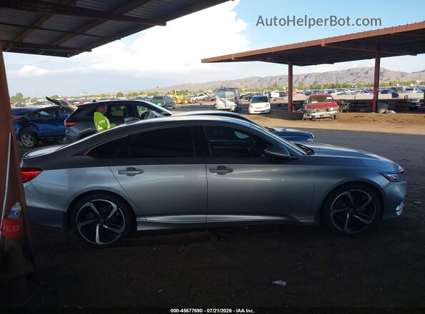 1HGCV1F34JA250960 2018 HONDA ACCORD Gray Սալոնի հետևի տեսք