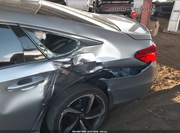 1HGCV1F34JA250960 2018 HONDA ACCORD Gray Դիմացի տեսք