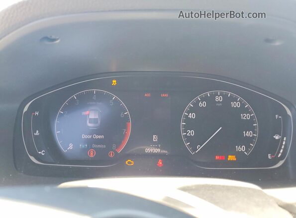 1HGCV1F34JA267757 2018 HONDA ACCORD Black Widok zestawu wskaźników