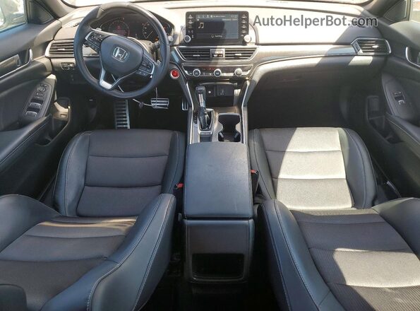 1HGCV1F34JA267757 2018 HONDA ACCORD Black Widok deski rozdzielczej