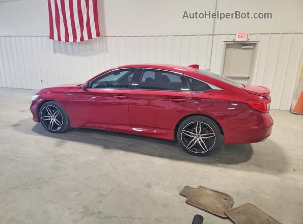 1HGCV1F34KA000619 2019 HONDA ACCORD Red Tył lewy