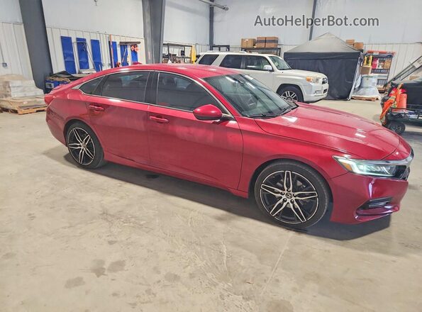 1HGCV1F34KA000619 2019 HONDA ACCORD Red Przód prawy