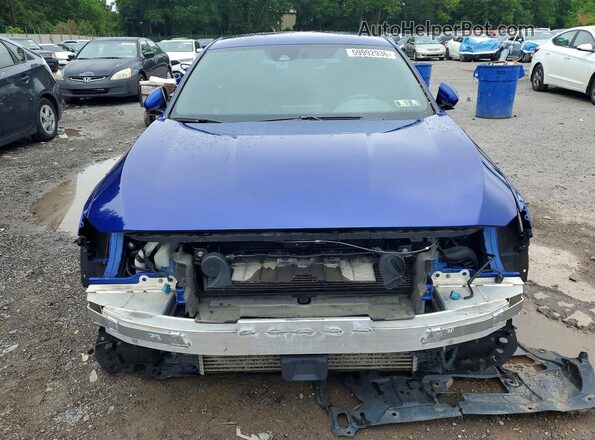 1HGCV1F34KA006467 2019 HONDA ACCORD Blue წინა ხედი