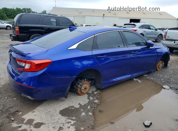 1HGCV1F34KA006467 2019 HONDA ACCORD Blue უკანა მარჯვენა