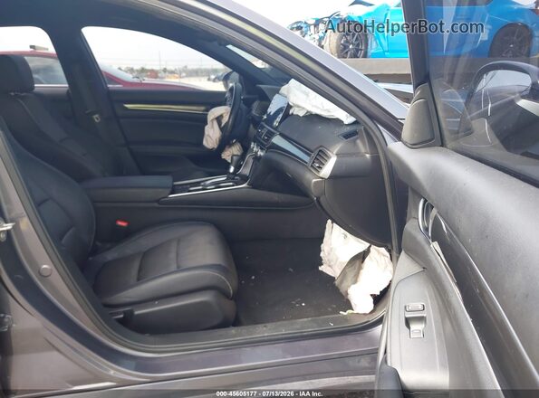 1HGCV1F34KA062344 2019 HONDA ACCORD Gray Widok wnętrza z przodu