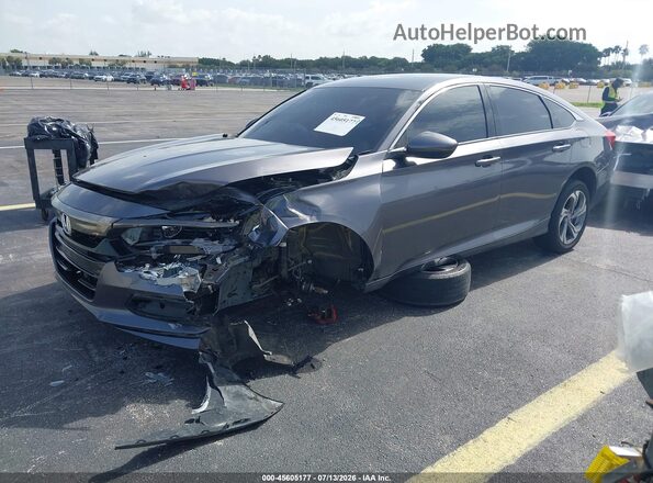 1HGCV1F34KA062344 2019 HONDA ACCORD Gray Przód lewy