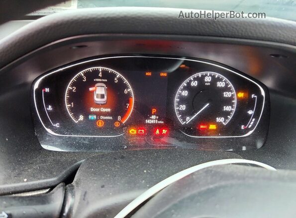 1HGCV1F34KA065924 2019 HONDA ACCORD Black ხელსაწყოთა პანელის ხედი